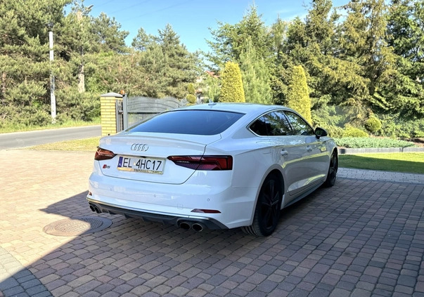 Audi S5 cena 153000 przebieg: 73000, rok produkcji 2018 z Pabianice małe 191